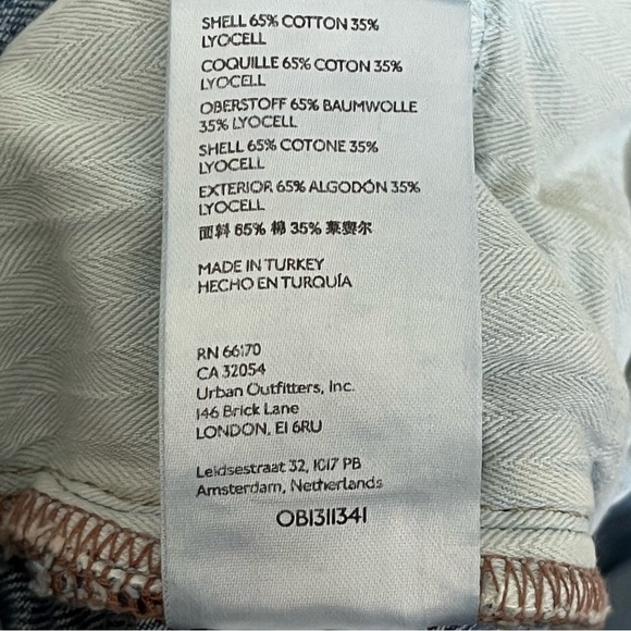 Women’s We The Free Light Wash Distressed Straight Leg Mom Jeans Size 25 - Picture 12 of 15